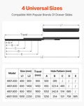 Undermount Drawer Slides, 32 Inch, Black. Fixed Price $59.27.