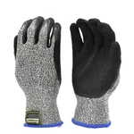 G & F 22600 Cutshield Cut Slash Resistant Gloves, Rubber Coated, Grey, 1 Pair. Fixed Price $11.99.