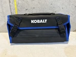 Kobalt Folding Tool Bag Utility Organizer Case Multi Pocket Blue Canvas Soft Box. Fixed Price $19.99.