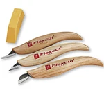 Flexcut #kn400 3-piece Slim Handle Detail Knife Set. Fixed Price $56.95.