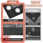 Amgo 50% Black Shade Cloth 8x10ft Hdpe Sun Netting With Grommets Greenhouse. Fixed Price $34.99.
