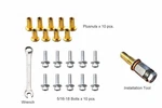 Rivet Nut Pre-bullbed Plusnut Installation Kit With Setting Tool 5/16-18 Rivnuts. Fixed Price $31.50.