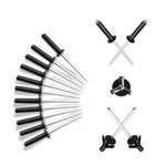 50pcs 3/16" X 1" Tri Grip Rivets Assortment, Black Trifold Exploding Pop. Fixed Price $12.89.