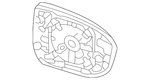 Genuine Mitsubishi Mirror & Holder Door Right-hand 96365w400p. Fixed Price $153.14.