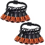 Bit Holder Key Chain 12 Pcs Set, 1/4 Inch Socket Hex Shank Holders Keycha.... Fixed Price $25.31.