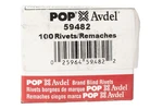 Pop Avdel Aluminum Rivet 100x 5/32" Diameter 1/16"-1/8" Grip Range Part Id. Fixed Price $16.32.