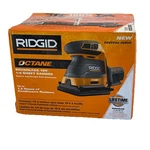 Ridgid Octane 18v 1/4 Sheet Sander Cordless Brushless 3 Speed Tool Only R86064b. Fixed Price $89.99.