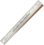 Breman Precision Metal Ruler 12 Inch Cork Back - Straight Single, Silver. Fixed Price $14.46.