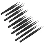 10pcs Precision Tweezers Set Anti-static Industrial Stainless St.... Fixed Price $11.48.