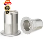 Vgbuy 100pcs M6 Rivet Nut 304 Stainless Steel Rivnut M6, Silver. Fixed Price $18.03.