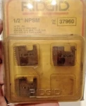 3 Nos Ridgid 37960 Pipe Threader Dies 1/2" Npsm - Fits 30-a And 31a Threaders. Fixed Price $14.99.