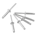Kyuionty 60 Pcs 3/16" X 1" Tri-fold Exploding Pop Rivets, 1", Silver. Fixed Price $9.36.