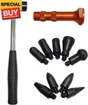 10pcs Dent Repair Tool Kits Inclued Rubber Hammer And 9 Pcs Heads Tap Down Tools. Fixed Price $15.44.