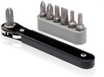 Neiko 03044a 1/4-inch Drive Mini Ratchet Screwdriver Set, 8 Pc, Cr-v Steel, Tigh. Fixed Price $17.83.