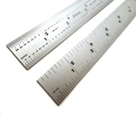 Shinwa 12" 4r Rigid (1.250 Wide X .040 Thick) Zero Glare Satin Chr. Fixed Price $38.24.