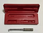 Snap On Qj-217b 3/8 Drive Micrometer Fixed Head Torque Wrench 30 - 200 In/lbs. Fixed Price $79.95.
