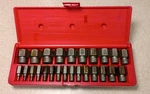 Mac Tools Usa 25se 25pc Screw Extractor Set 1/8-7/8" Multi-spline W/ Case. Fixed Price $124.99.