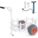 Vevor Beach Fishing Cart Trolley 300 Lbs With Balloon Tires For Sand. Fixed Price $162.90.