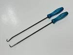 New Snap-on Usa 2pc 3ashlb & 3ashl90b 90 Hook Pearl Blue Long Pick Set Lot. Fixed Price $89.99.