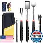 Telescoping Magnetic Pickup Tool Set With Portable Bag, Extendable Flashlight Wi. Fixed Price $56.94.