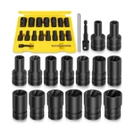 Topec 17pcs Lug Nut Extractor Set, 1/2" Drive Locking Removal Tool, 8.... Fixed Price $64.48.