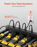 4-tier Tool Organizer Cart With Charging Station, 8 Ac Outlet, Garage. Fixed Price $83.51.