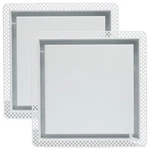 Exhaust Mount Flush 14.25 X14.25 Cotton White 2 Pack Fittes Lite Minimalist Wall. Fixed Price $259.99.