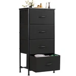 4 Fabric Drawer Dresser For Bedroom, Storage Organizer Unit Chest Of Tower. Fixed Price $35.66.
