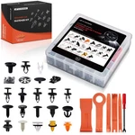 A-premium 220pcs (42.56 Oz/22 Sizes) Bumper Retainer Clips W/removal Tool Com.... Fixed Price $59.13.