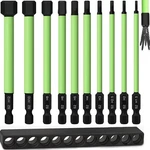 Tleep 4" Long 10pcs 1/4" Hex Head One Size, Set 2: 12mm To 1.5mm, 100mm Green. Fixed Price $18.50.