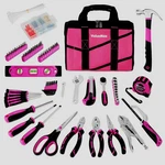 Valuemax 219pc Pink Home Tool Set Basic Household Repairing Tools Kits With Bag. Fixed Price $53.99.