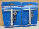 New Lot Of 2 Plumb Shop Faucet Seat Reamer Reseating Kit For 1/4 3/8 Washers. Fixed Price $20.00.