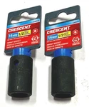 Crescent 1/2" Drive 14mm Impact Socket Standard 6 Point 2 Pack Cims14. Fixed Price $7.99.
