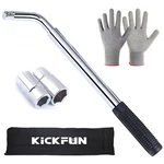 Kickfun Universal Lug Wrench (17mm, 19mm, 21mm & 23mm) Wheel Brace For 20''. Fixed Price $24.18.