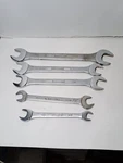 5 Vintage Williams Superrench Open End Wrenches. Fixed Price $39.99.