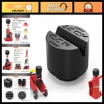 2-in-1 Universal 4 Ton Bottle & Floor Jack Pad, Rubber Pinch Weld Protector Puck. Fixed Price $24.99.
