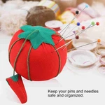2pcs/set Cute Tomato Ball Shape Needle Pincushion Pin Cushion Holder Needlework. Fixed Price $7.26.