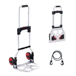 Vevor Folding Hand Truck Aluminum Luggage Trolley Cart Dolly 176 Lbs Bungee Cord. Fixed Price $37.99.