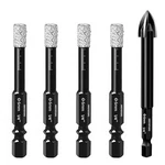 Xianfenghu Dry Diamond Core Drill Bits Set 5pcs, 1/4 Carbide Tile Hole .... Fixed Price $15.35.