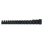 1/2" Drive, 16 Piece Shallow Impact Socket Set, 6 Point, Williams Jhwms-4-16rc. Fixed Price $142.47.