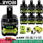 For Ryobi P108 18v 8.0ah High Capacity Tool Battery 18volt Lithium-ion P107 P102. Fixed Price $56.99.