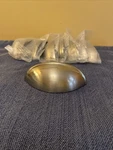 *8 Pack* Cabinet Hardware Brushed Nickel Bin Cup Handle Pulls With Screws New. Fixed Price $27.00.