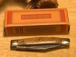 Rough Ryder Brown Root Wood Stockman 3 1/4" Pocket Knife Rr261. Fixed Price $16.98.