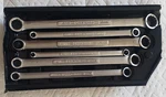 Craftsman -v- Series 6-piece, 12-point Metric Double Box End Wrench Set W/ Tray. Fixed Price $90.00.