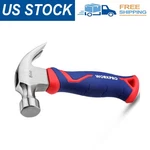 Workpro New 8 Oz Claw Hammer W/ Fiberglass Handle Forged Hardened Steel Heads. Fixed Price $18.99.