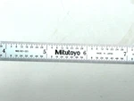 Mitutoyo 182-221 12" Sae Stainless Flexible Ruler Scale 4r 1/8, 1/16, 1/32, 1/64. Fixed Price $29.00.