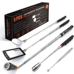 Vibelite Telescoping Magnetic Pick Up Tool With 1lb& 15lb Pickup Rod, Black. Fixed Price $39.52.