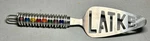 Judaica Stainless Steel Latke Flipper Beaded Handle Hand Crafted Jewish Nice!. Fixed Price $16.19.