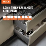 6 Pairs Of 18 Inch Drawer Bottom Side Mount Rails, 100 Lbs. Fixed Price $91.99.