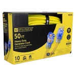 Utilitech Pro 50-ft 125-volt 20-amp 10-gauge Outdoor Generator Cordcond- New. Fixed Price $85.99.